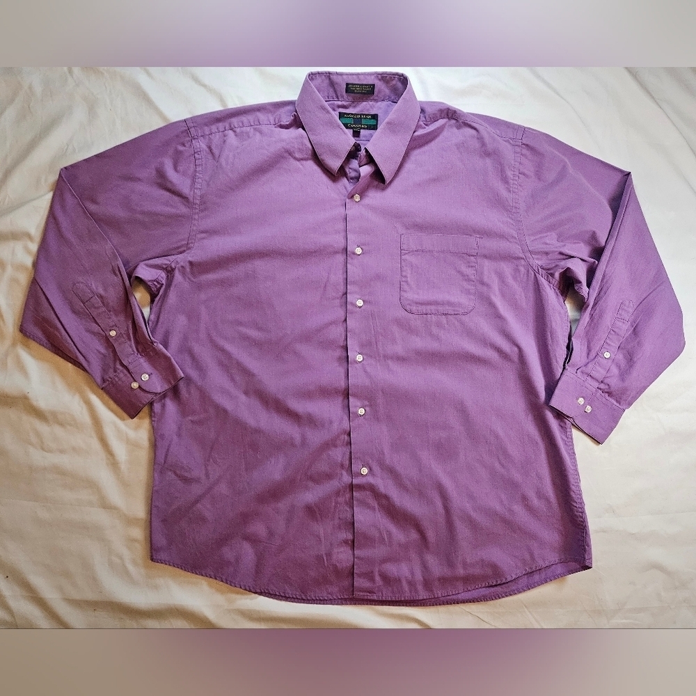 Alexander Julian Colours Mens Purple Button Up Shirt Size XL